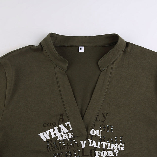 T-shirt Polo Collar Slim Casual Top And Bottoming Shirt