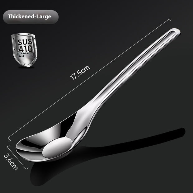 Stainless Steel Spoon 410 Baby Feeding Eating Spoon Household Soup Spoon
