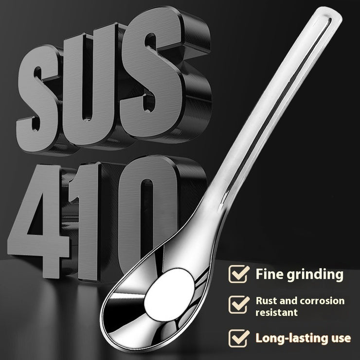 Stainless Steel Spoon 410 Baby Feeding Eating Spoon Household Soup Spoon